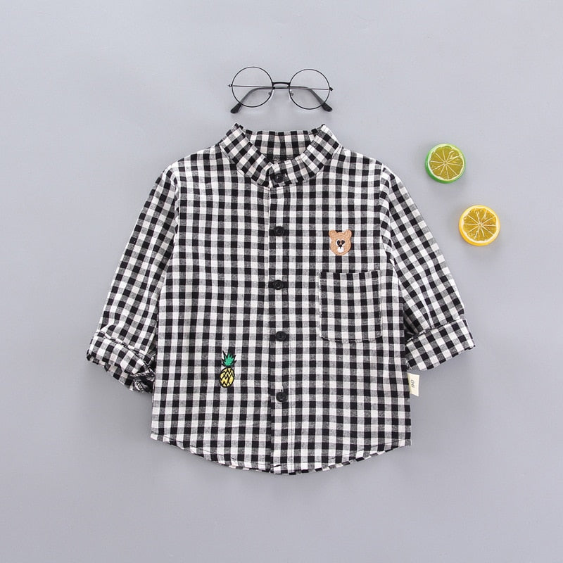 Little Gentlemen's Style: Spring Thin Striped Shirts for Baby Boys