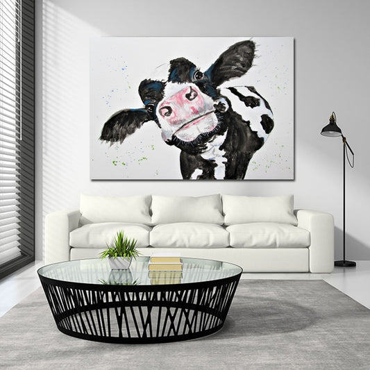 Watercolor Cow Canvas Paintings Modern Animals Posters and Prints Cuadros Wall Art Pictures for Living Room Home Decor Unframed