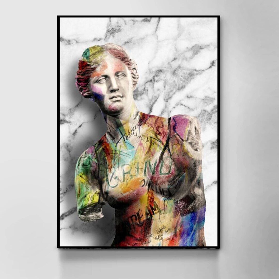 The David of Michelangelo art Abstract Tattoos Canvas Painting Decor Wall Art Pictures Home Prints Bedroom Decoration Poster