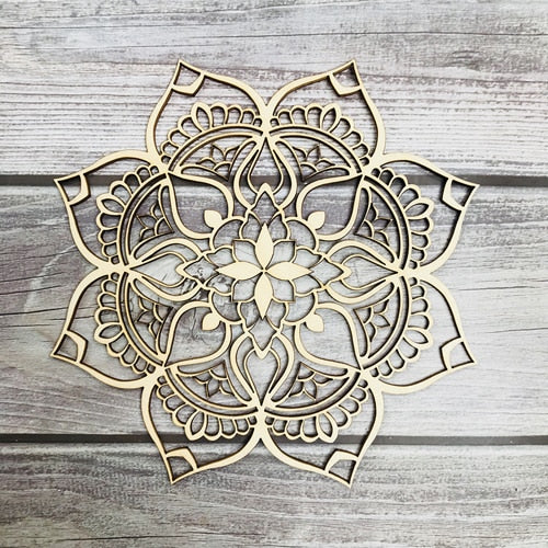 Tree of Life Wood Wall Hanging Laser Cut Wooden Wall Art Sacred Geometry Yoga Studio Unique Handmade Spiritual Gift Home Decor