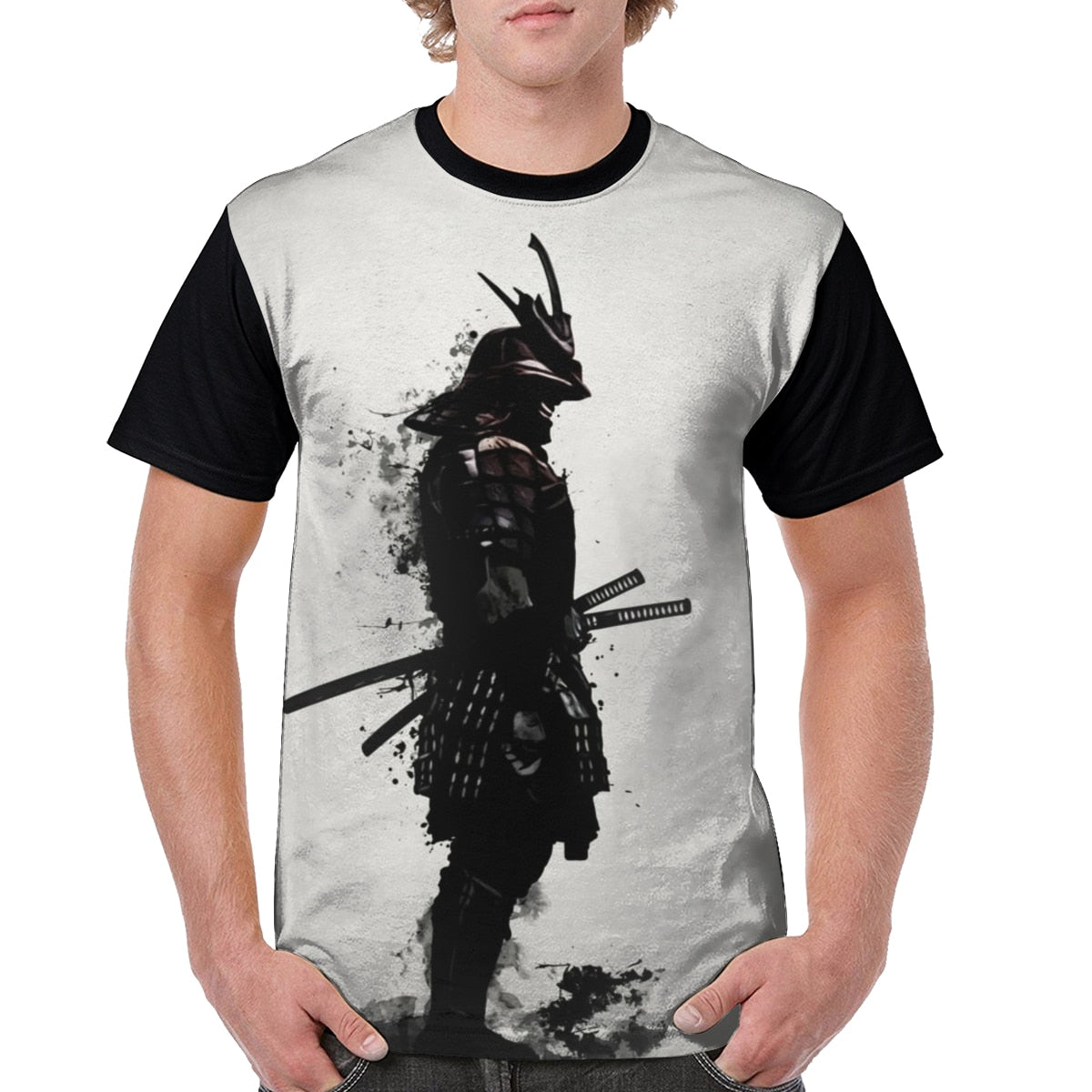 Warrior T Shirt Armored Samurai T-Shirt Tee Shirt Fashion XXX Graphic Men Graphic T-shirt