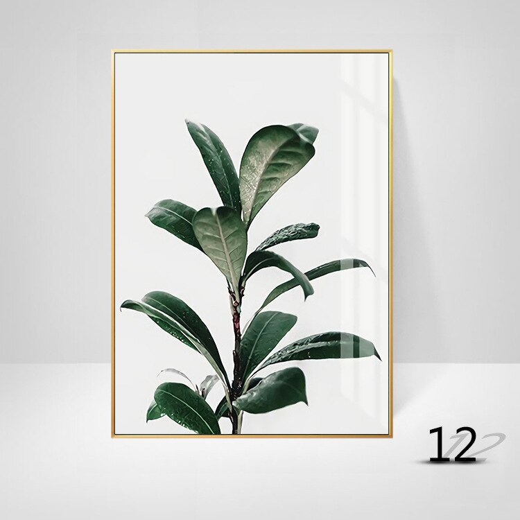 Monstera Green Plant Leaves Pineapple Parrot Painting Home Wall Decoration Tropical Wall Art Pictures Canvas Painting Posters