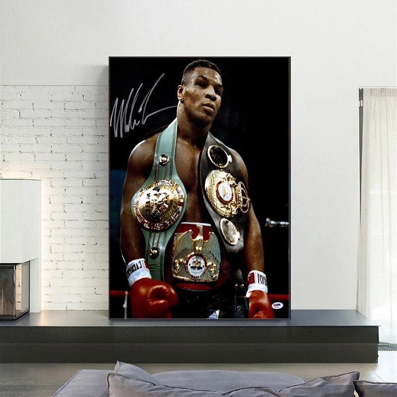 Boxing Mike Tyson Wall Art Painting Star Posters Prints Canvas Painting Print Pictures for Living Room Decoration