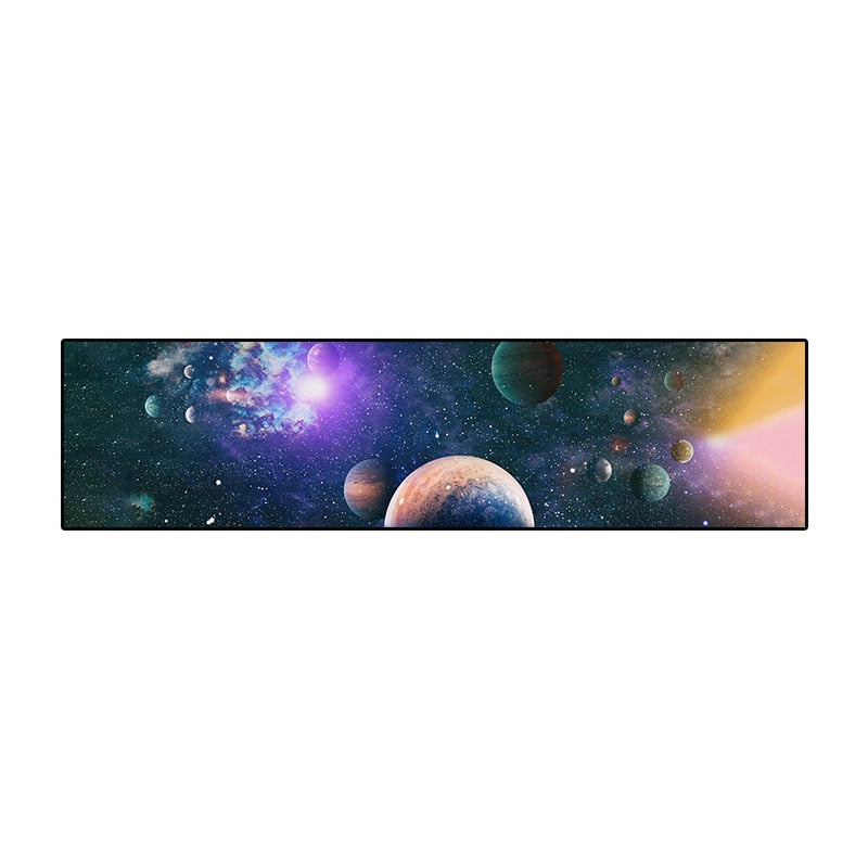 Fantastic Moon Phase Canvas Painting Golden Moon Wall Art Posters Prints Big Size Planet Solar Wall Pictures for Living Room