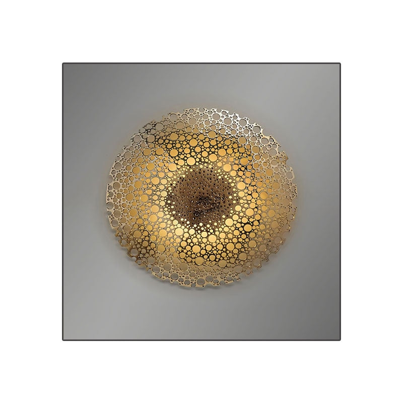 "Golden Hues Abstract" - Modern Wall Art with Gold Foil Accents