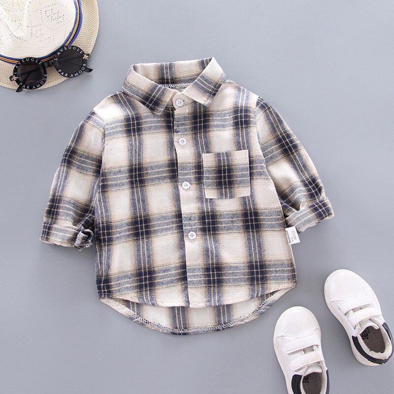 Little Gentlemen's Style: Spring Thin Striped Shirts for Baby Boys