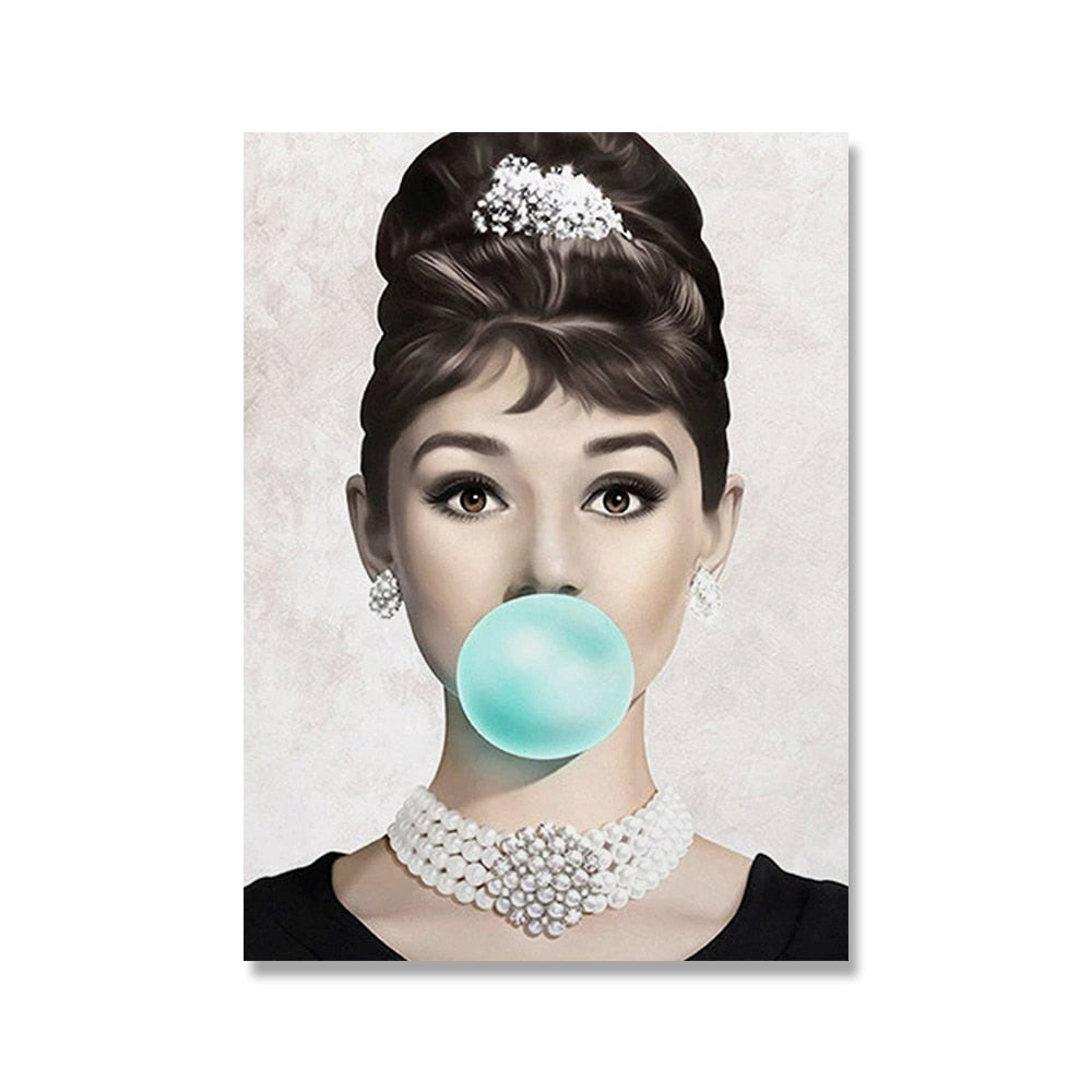 Breakfast at Tiffany's: Audrey Hepburn Bautiful Canvas Art