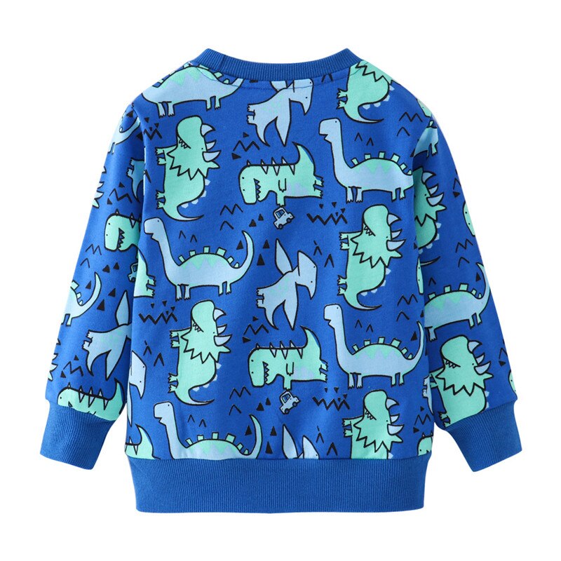 Dino Delight: 2024 Spring Cotton Sweatshirts for Boys and Girls