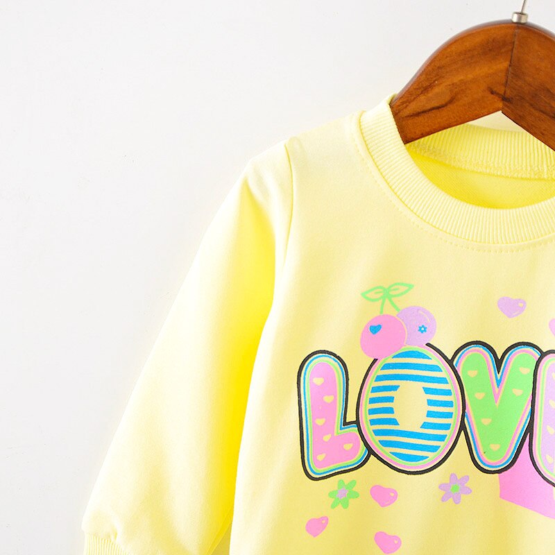 Lawadka Love Pattern: Cozy Long Sleeve Tops for Baby Girls