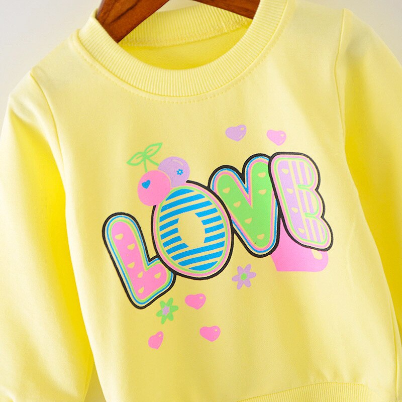 Lawadka Love Pattern: Cozy Long Sleeve Tops for Baby Girls