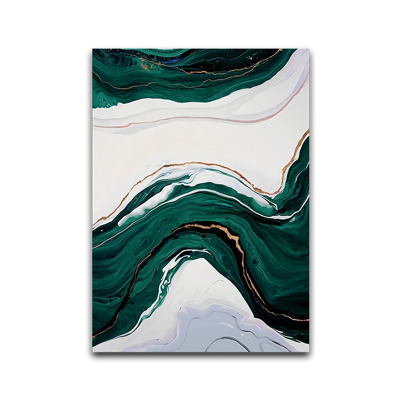 Minimalist Abstract Wall Poster Modern Style Canvas Print Green Texture Painting Contemporary Art Room Decoration Picture