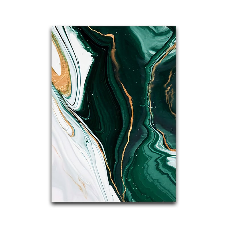 Minimalist Abstract Wall Poster Modern Style Canvas Print Green Texture Painting Contemporary Art Room Decoration Picture