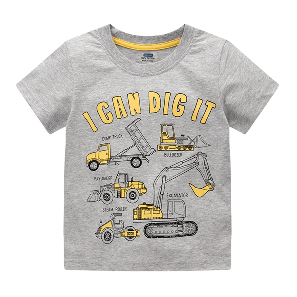 Sky High Fun: Cartoon Aircraft T-Shirts for Summer