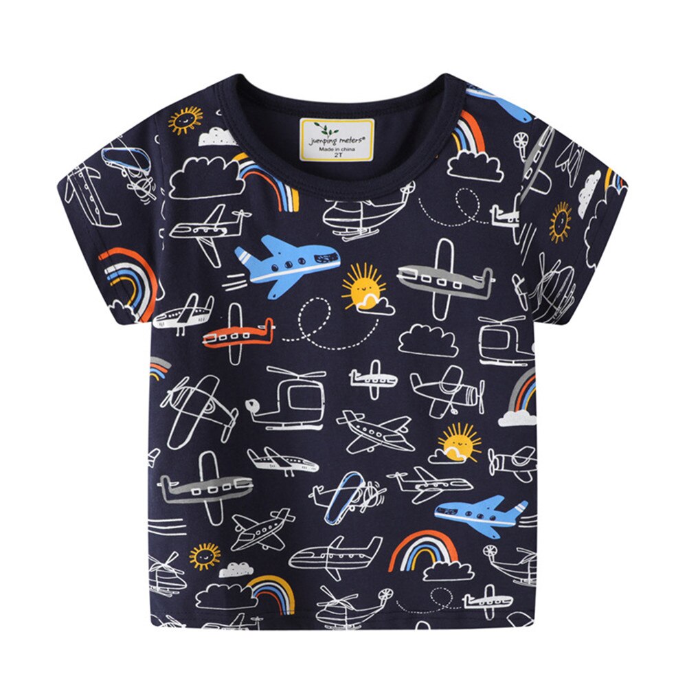 Sky High Fun: Cartoon Aircraft T-Shirts for Summer