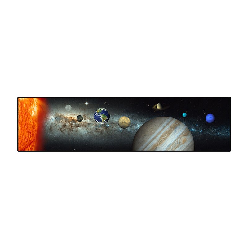 Fantastic Moon Phase Canvas Painting Golden Moon Wall Art Posters Prints Big Size Planet Solar Wall Pictures for Living Room