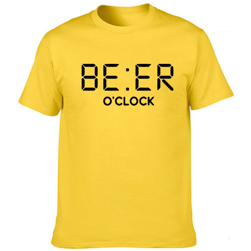 Men's 'Beer O'Clock' Humor T-Shirt - Cool & Comfy Summer Streetwear