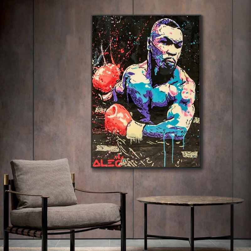 Boxing Mike Tyson Wall Art Painting Star Posters Prints Canvas Painting Print Pictures for Living Room Decoration