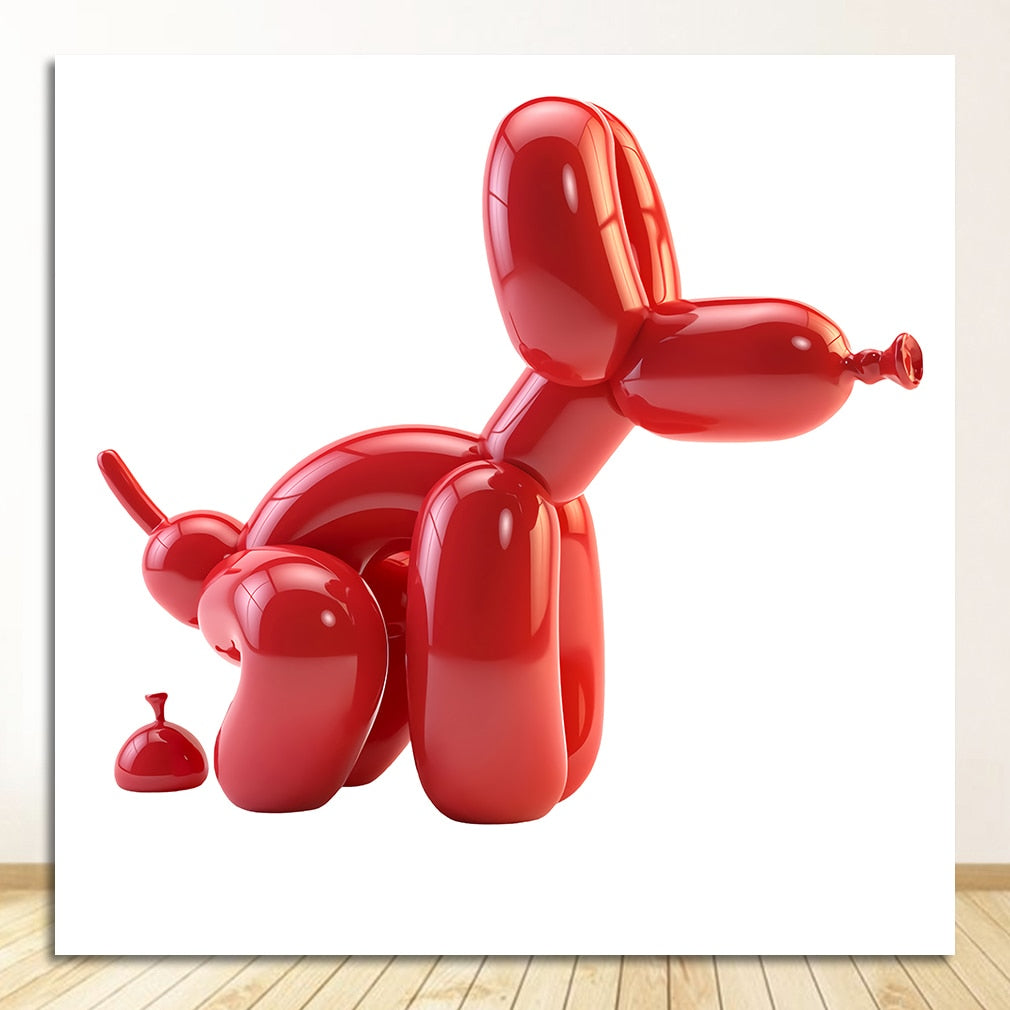 Bathroom Wall Decor Toilet Sign Popart Prints Home Decoration Contemporary Art Picture Canvas Balloon Dog Print Modern Poster