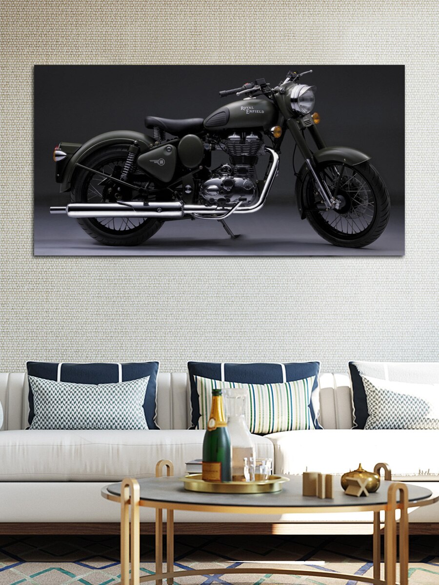 2013 Royal Enfield Bullet Classic Military   80x155 fabric posters on the wall picture living room home decoration art KQ714