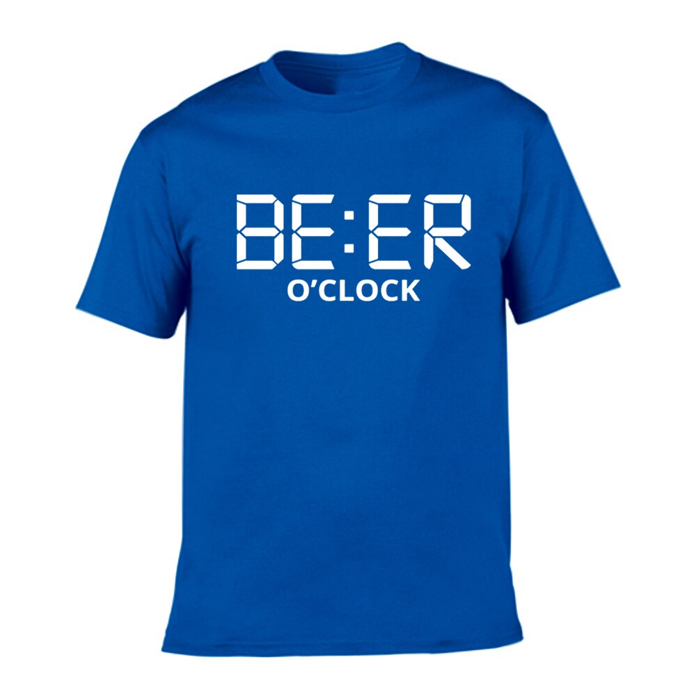 Men's 'Beer O'Clock' Humor T-Shirt - Cool & Comfy Summer Streetwear