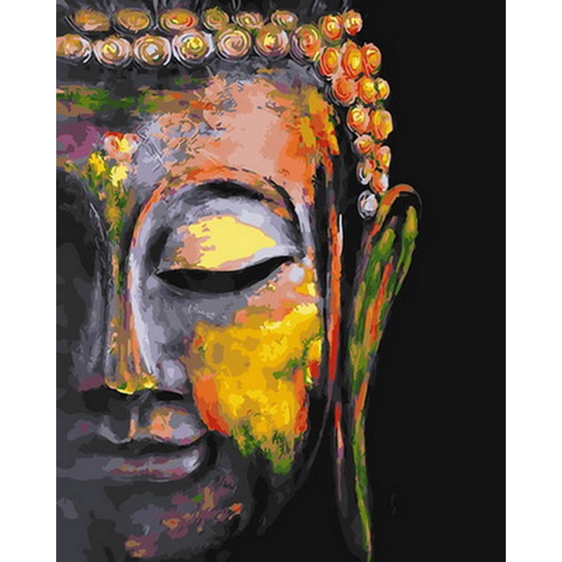 Buddha Diy Oil Painting By Numbers Handpainted Paints Craft For Adults Kids Surprise Gift On Canvas Home Art Gift