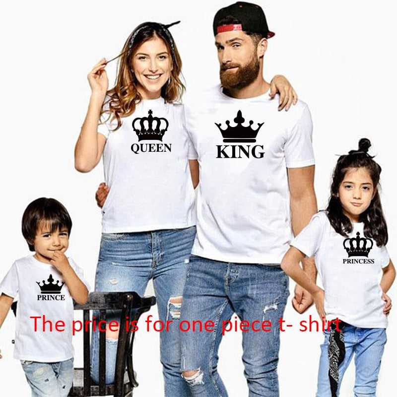 King & Queen: Summer Couple T-Shirts with Fun Prints