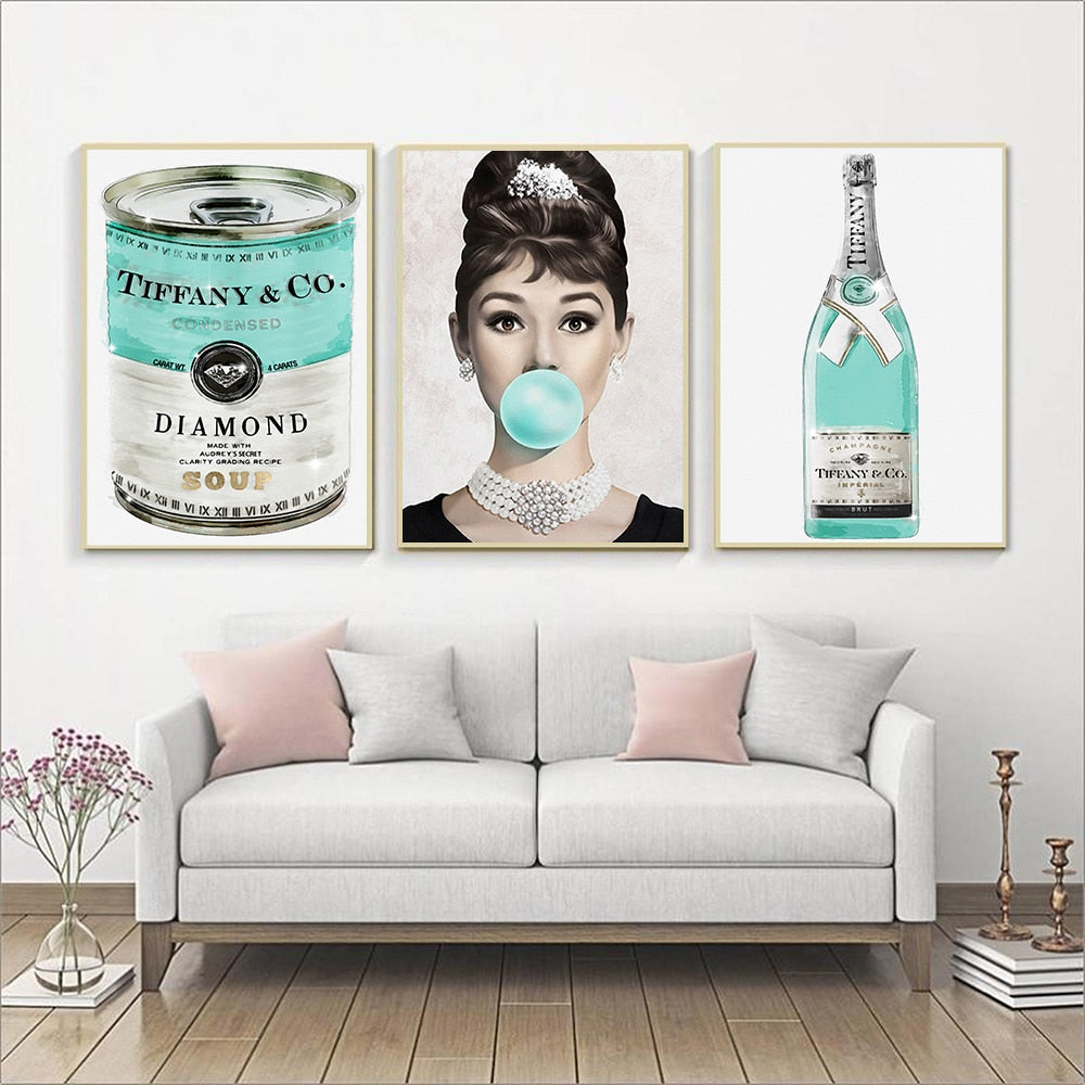 Breakfast at Tiffany's: Audrey Hepburn Bautiful Canvas Art