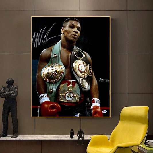 Boxing Mike Tyson Wall Art Painting Star Posters Prints Canvas Painting Print Pictures for Living Room Decoration