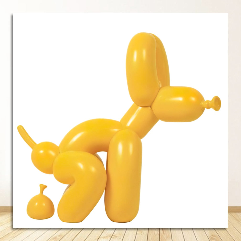 Bathroom Wall Decor Toilet Sign Popart Prints Home Decoration Contemporary Art Picture Canvas Balloon Dog Print Modern Poster