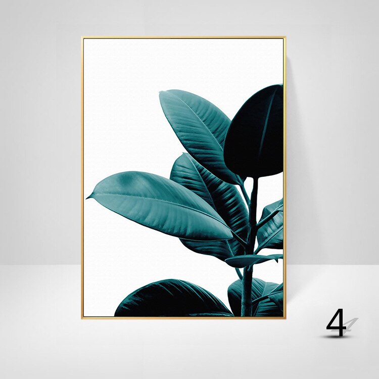 Monstera Green Plant Leaves Pineapple Parrot Painting Home Wall Decoration Tropical Wall Art Pictures Canvas Painting Posters