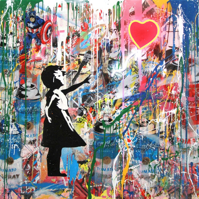 Street Graffiti Art Banksy Art Pop Art Canvas Painting Posters Wall Art for Living Room Home Decor (No Frame)