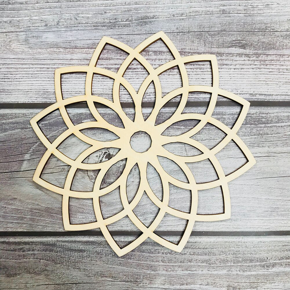 Tree of Life Wood Wall Hanging Laser Cut Wooden Wall Art Sacred Geometry Yoga Studio Unique Handmade Spiritual Gift Home Decor