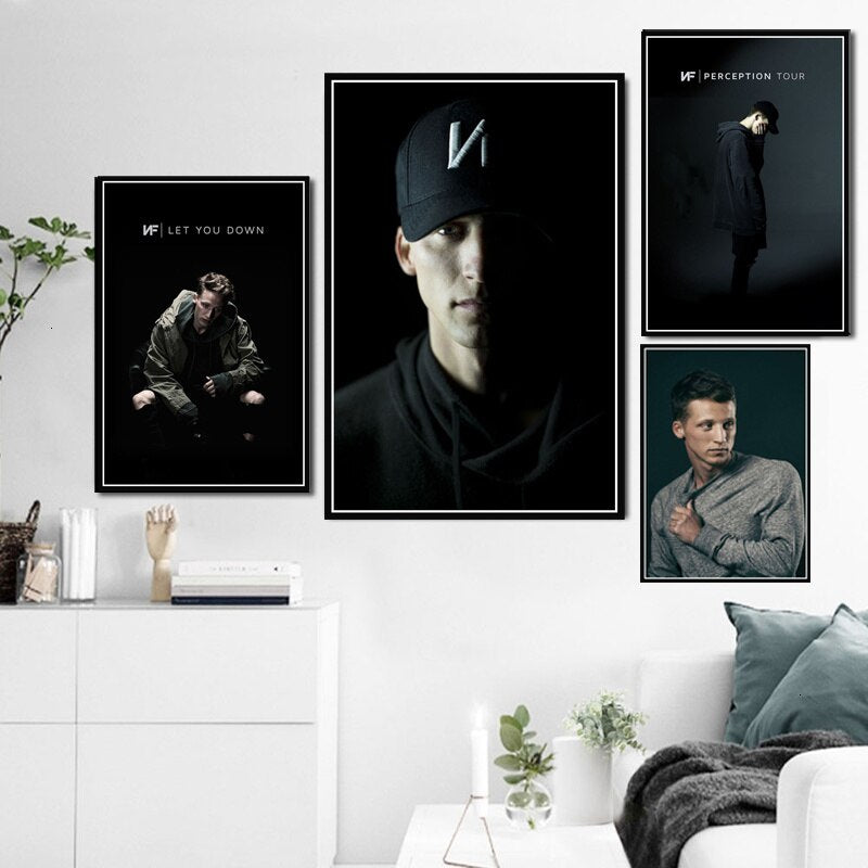 Painting Art NF American Rapper Hip Hop Music Star Rap Singer Poster And Prints Canvas Wall Pictures For Living Room Home Decor