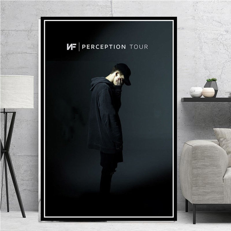 Painting Art NF American Rapper Hip Hop Music Star Rap Singer Poster And Prints Canvas Wall Pictures For Living Room Home Decor