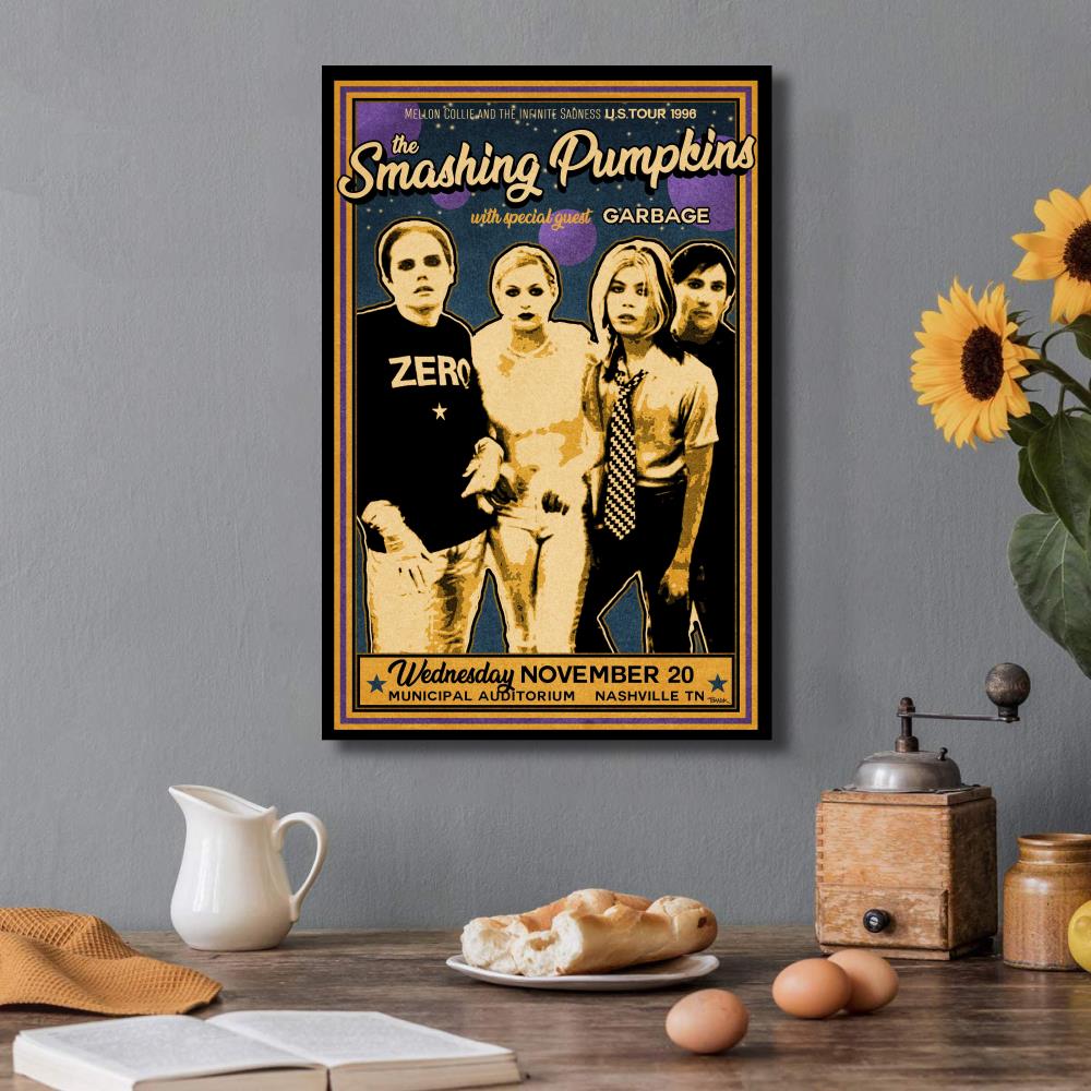 the smashing pumpkins Singer Canvas Art Poster and Wall Art Picture Print Modern Family bedroom Decor Posters