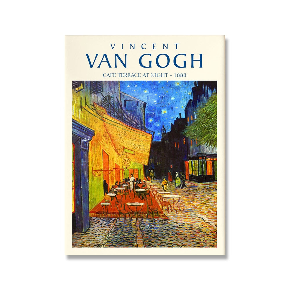 Van Gogh Starry Night Abstract Landscape Canvas Poster Famous Classic Wall Art Print Decorative Picture Modern Living Room Decor