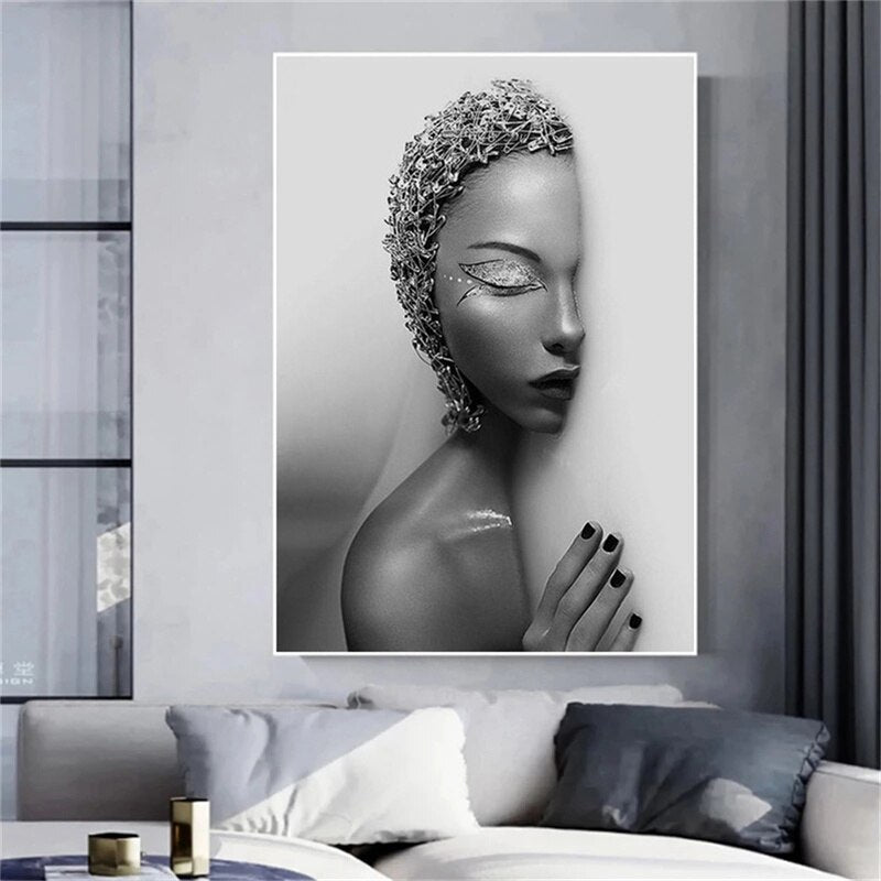 3D Wall Sculpture Abstract Figure Home Decoration Canvas Printed Mural Posters Street Art Ideals Living Room Gifts Decor Cuadros