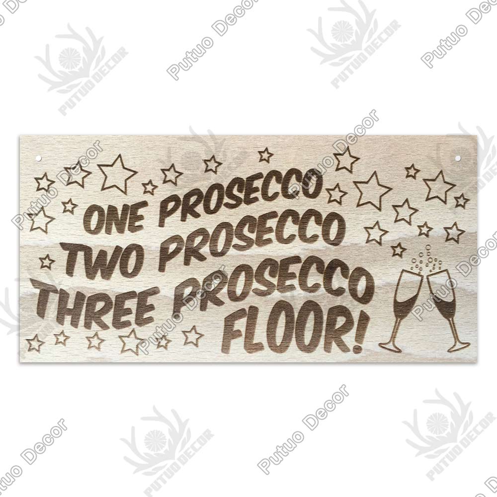 Putuo Decor Pub Funny Wooden Signs Gifts Plaque Wood In Bar Door Plate for Club Beach TIKI Bar Hanging Wall Art Decoration