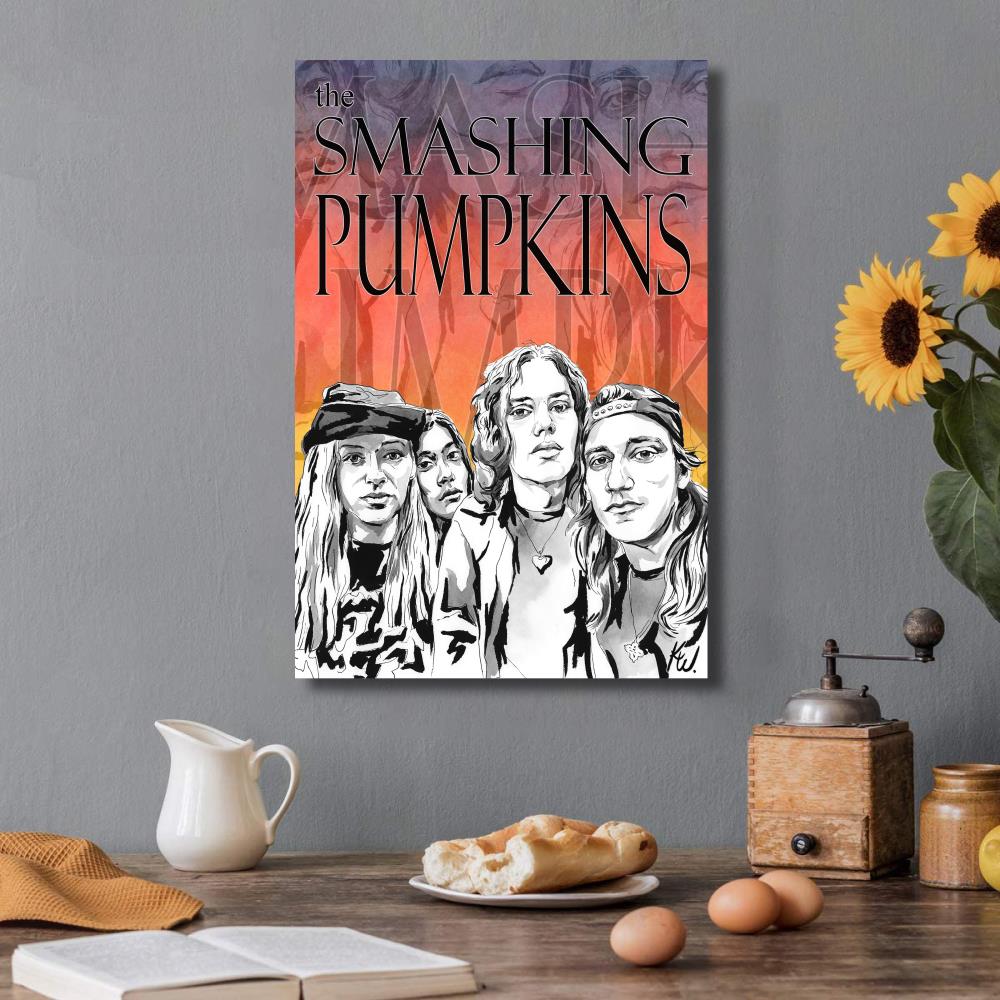 the smashing pumpkins Singer Canvas Art Poster and Wall Art Picture Print Modern Family bedroom Decor Posters