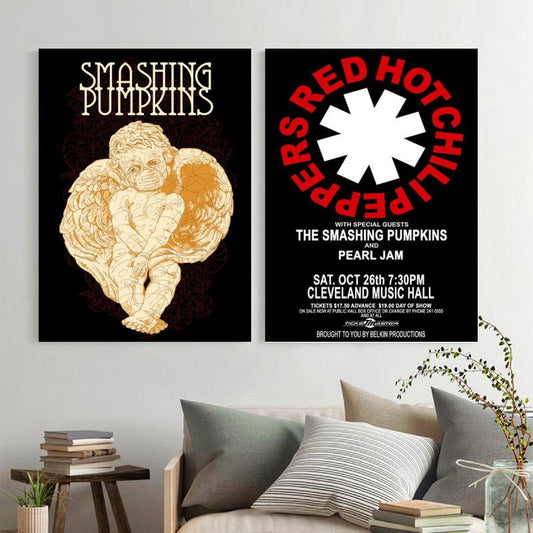 the smashing pumpkins Singer Canvas Art Poster and Wall Art Picture Print Modern Family bedroom Decor Posters