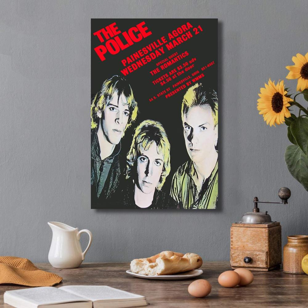 The Police Band Canvas Art Poster and Wall Art Picture Print Modern Family bedroom Decor Posters