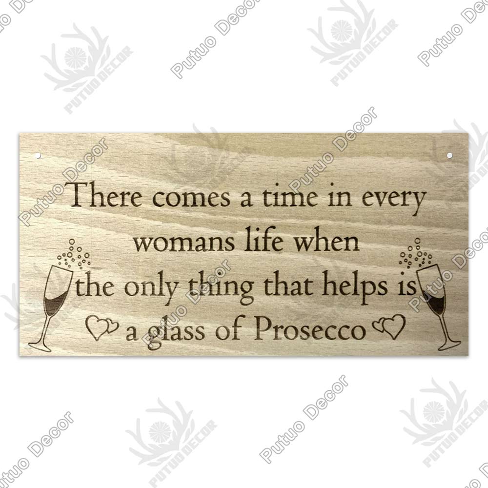 Putuo Decor Pub Funny Wooden Signs Gifts Plaque Wood In Bar Door Plate for Club Beach TIKI Bar Hanging Wall Art Decoration