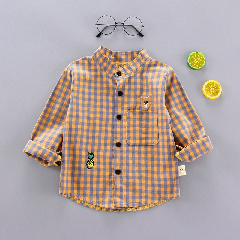 Little Gentlemen's Style: Spring Thin Striped Shirts for Baby Boys