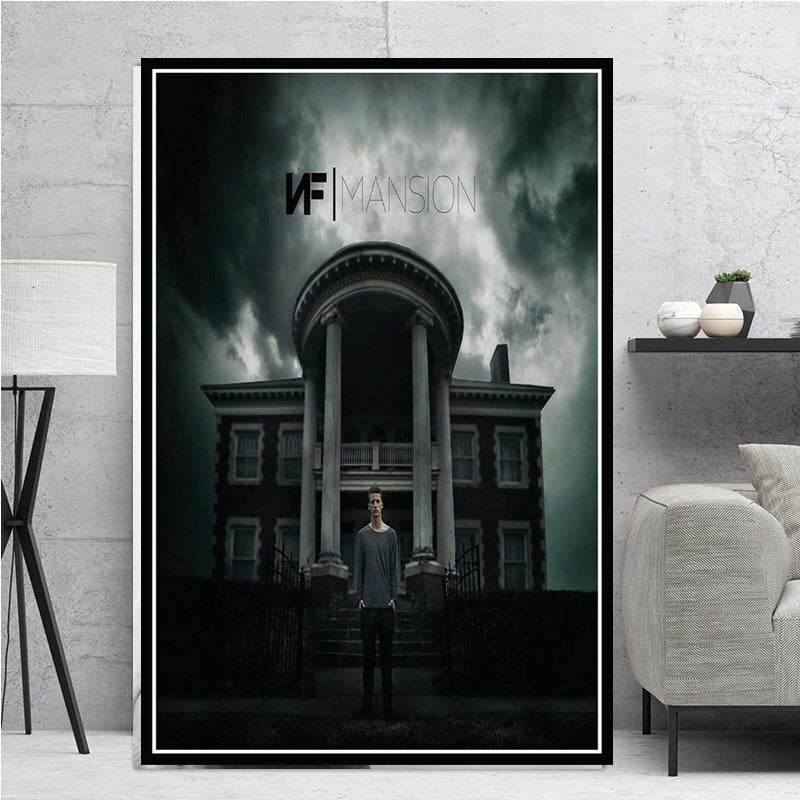 Painting Art NF American Rapper Hip Hop Music Star Rap Singer Poster And Prints Canvas Wall Pictures For Living Room Home Decor