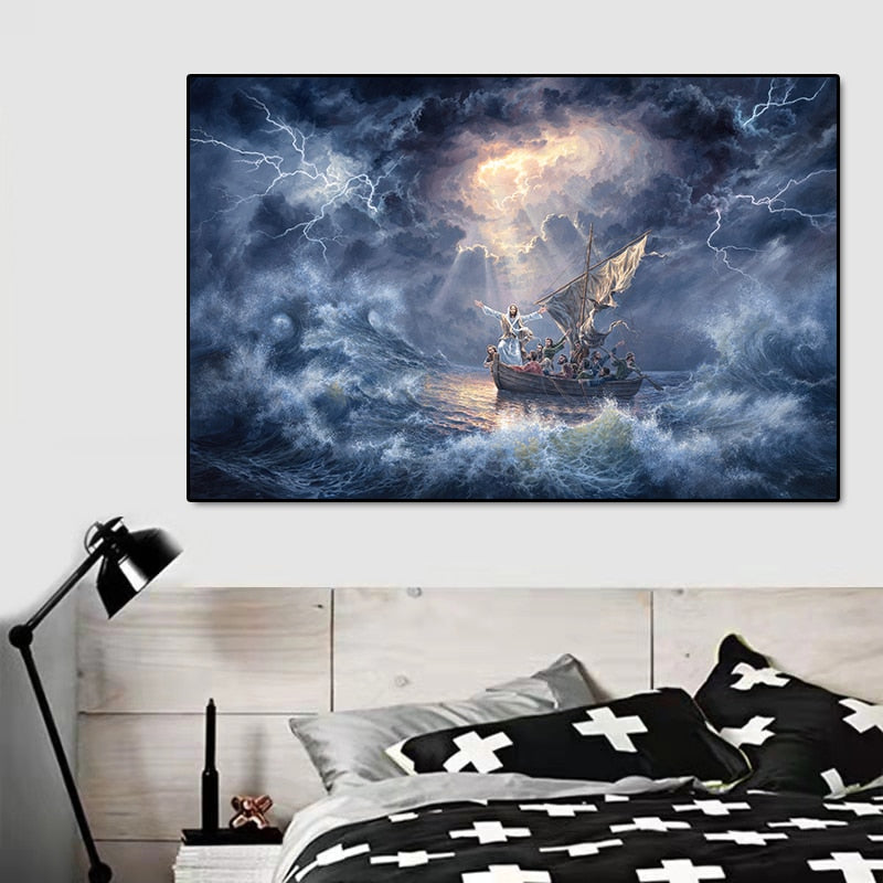 Modern Religious Christian Poster Spiritual Jesus Christ Art Posters Prints Canvas Painting Wall Pictures Living Room Home Decor