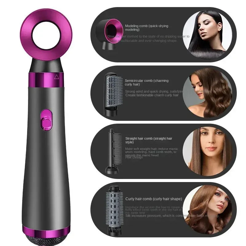 Create Your Style - Versatile 5 in 1 Hair Dryer Hot Air Brush Styler and Volumizer