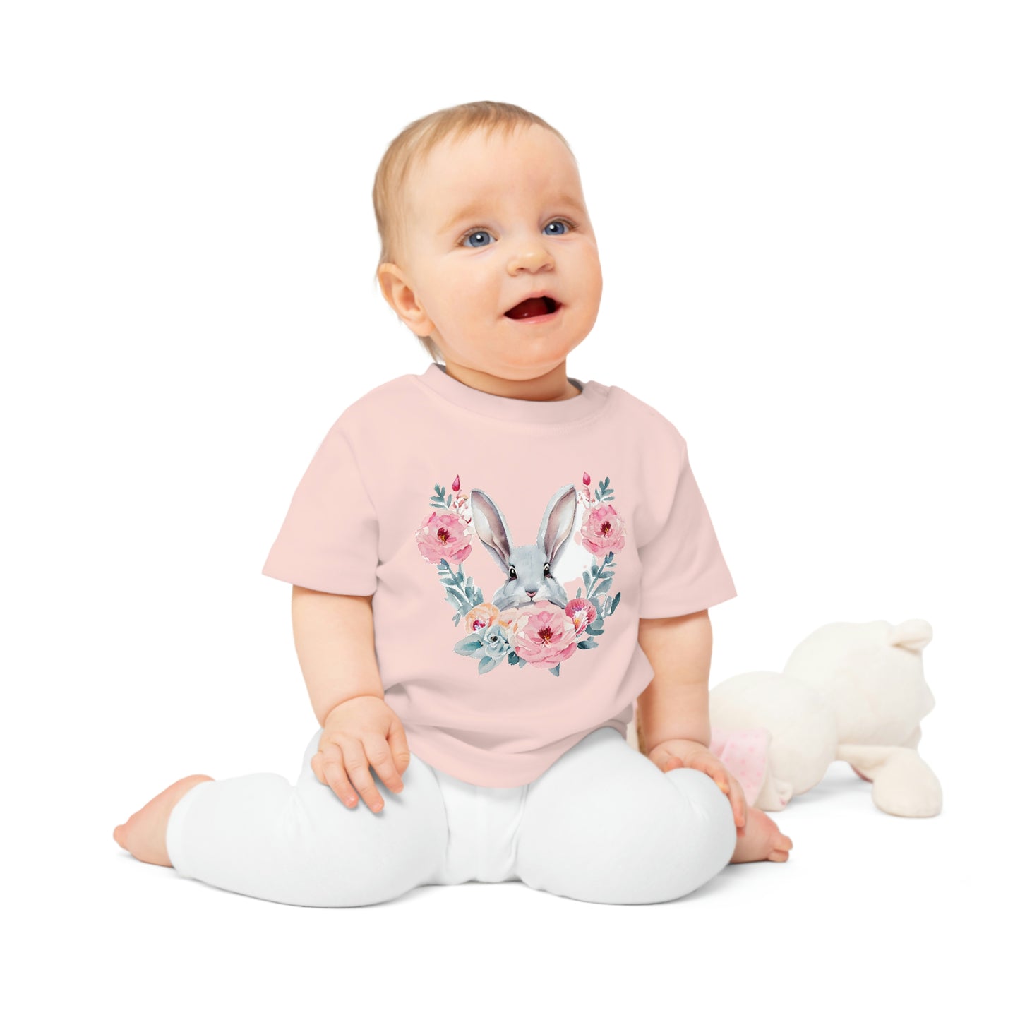 Baby T-Shirt with Bunny Design Easter Gift