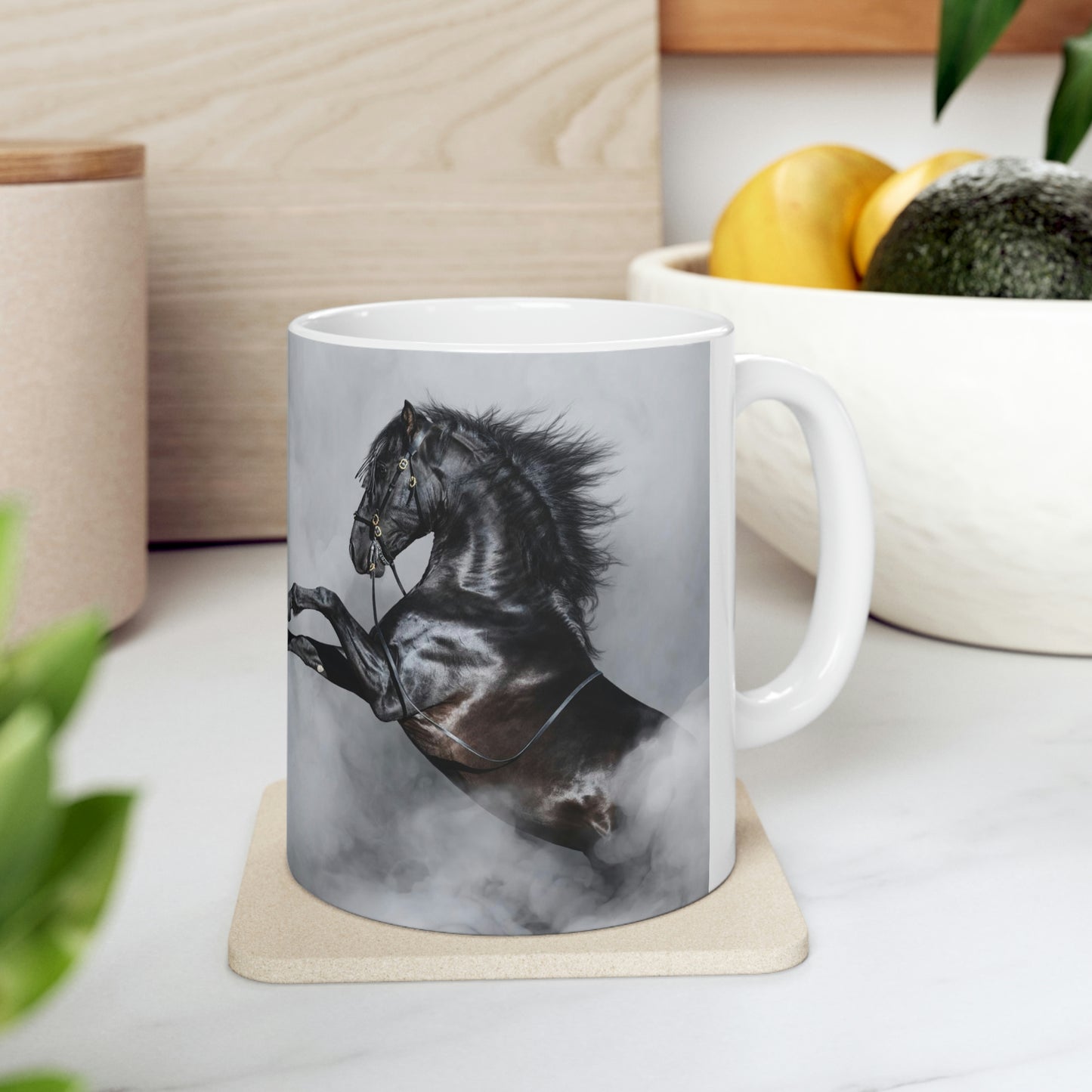 Ceramic Mug 11oz Black Stallion