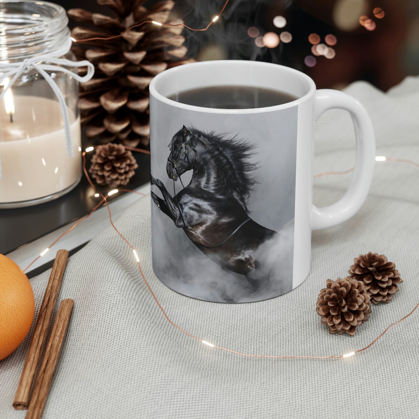 Ceramic Mug 11oz Black Stallion