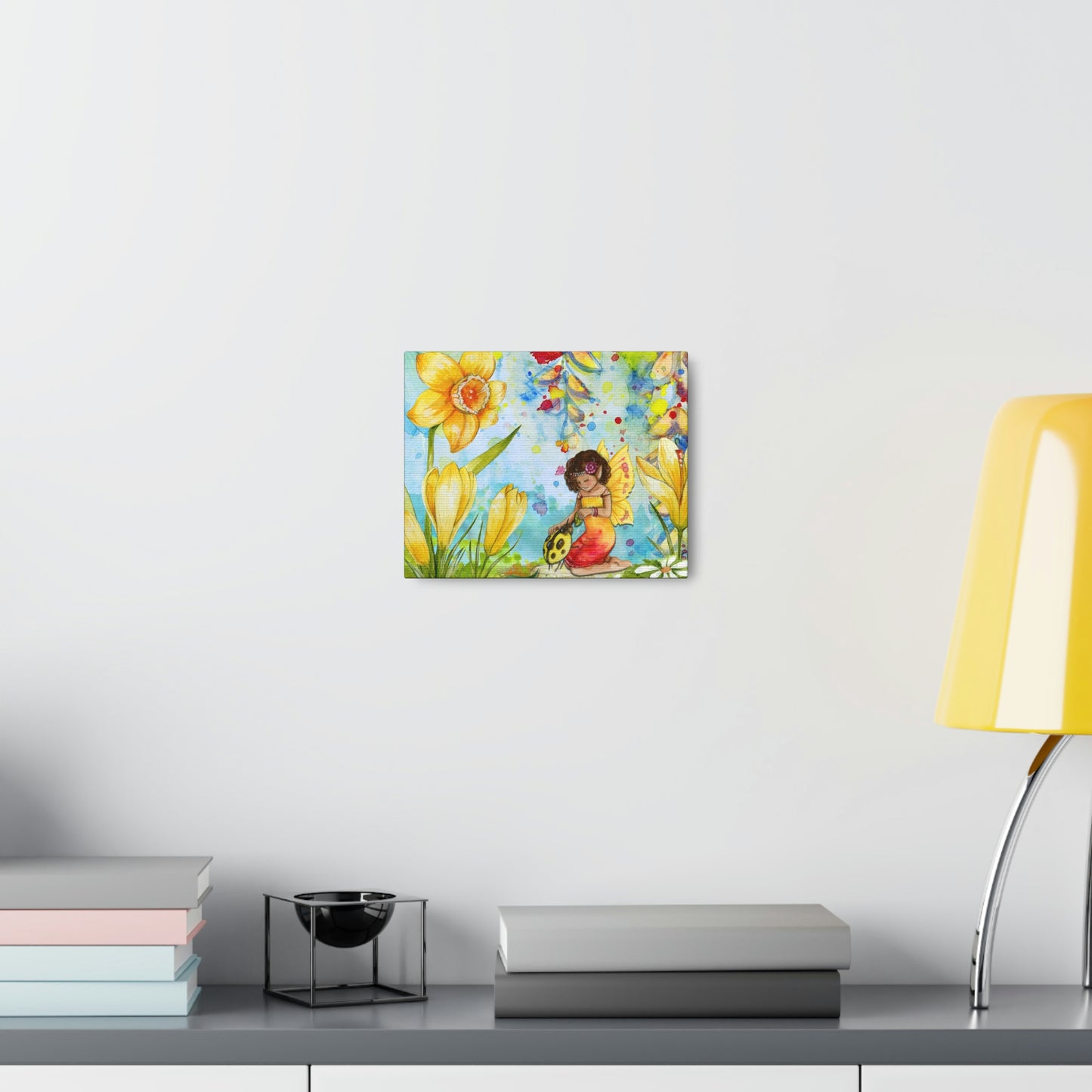 Fairy Milly and Her Beetle Canvas Gallery Wraps